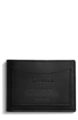 Shinola Pocket Bifold Wallet in Black