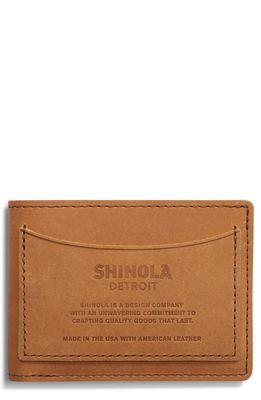 Shinola Pocket Bifold Wallet in Chestnut