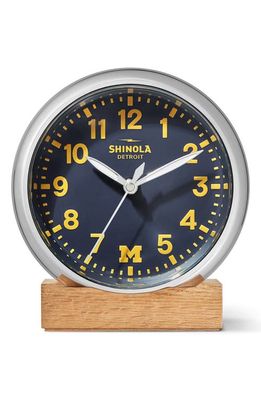 Shinola Runwell 6-Inch Desk Clock in Blue