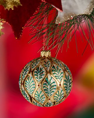 Shiny Leaf Christmas Ornament