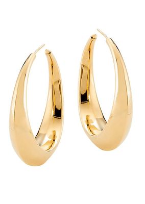 Shira 18K Gold-Plate Hoop Earrings