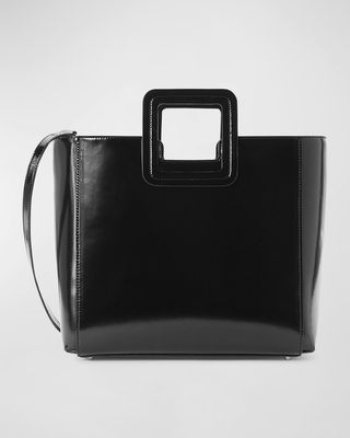 Shirley Leather Top-Handle Bag