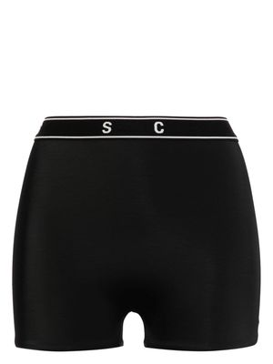 Shoreditch Ski Club Casey high-waist swim shorts - Black