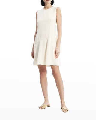 Short Asymmetric-Seam Sleeveless Dress