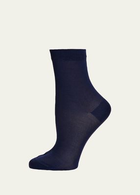 Short Silk-Blend Socks