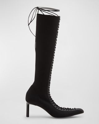 Show Lace-Up Knee-High Boots