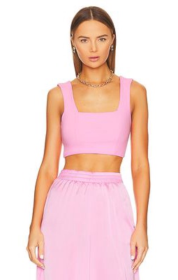 Show Me Your Mumu Ansley Crop Top in Pink