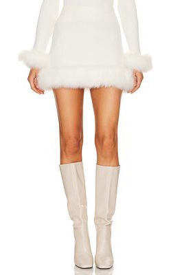 Show Me Your Mumu Fran Mini Skirt in White