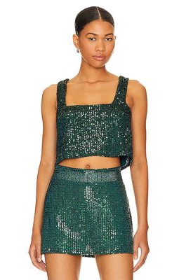 Show Me Your Mumu Tara Crop Top in Green