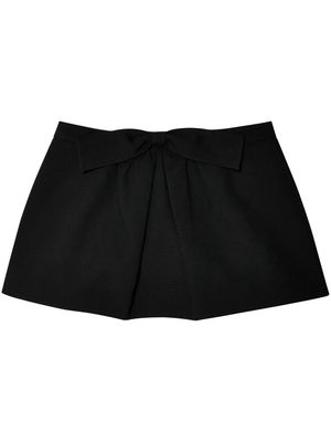 SHUSHU/TONG bow-detail mini skirt - Black
