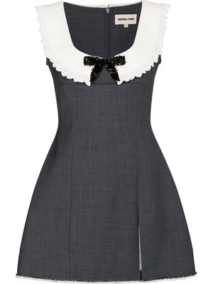 SHUSHU/TONG bow-detail sleeveless dress - Grey