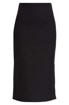 Shushu/Tong Double Slit Wool & Silk Sweater Skirt in Black
