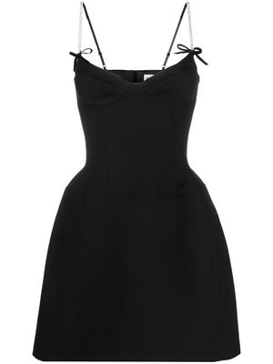 SHUSHU/TONG embellished-straps mini dress - Black