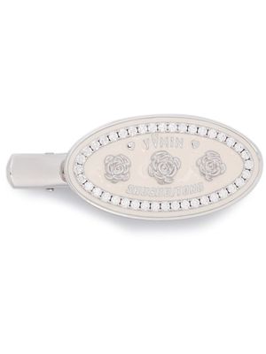 SHUSHU/TONG logo-engraved hair clip - Silver