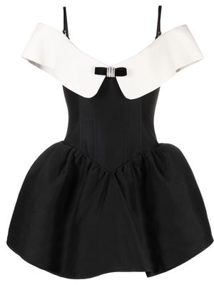 SHUSHU/TONG off-shoulder mini dress - Black