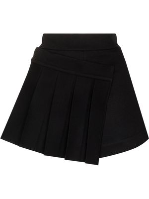SHUSHU/TONG pleated wrap shorts - Black
