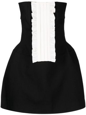 SHUSHU/TONG strapless ruched-detail minidress - Black