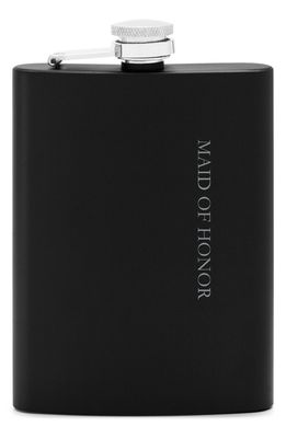SHUTTERFLY Personalized Etched Flask in Black Matte