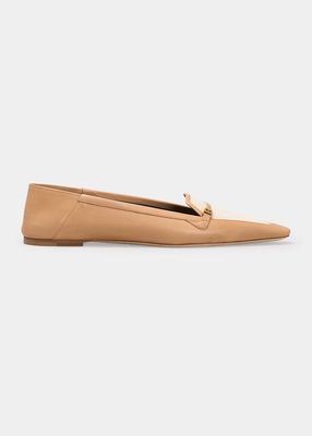 Shutters Buckle Leather Loafers