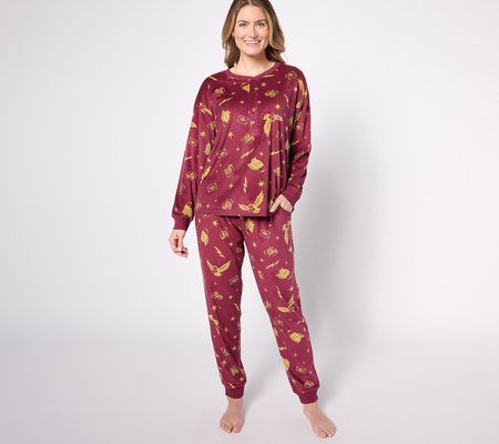 ShWk 12/4 Harry Potter Long Sleeve Henley Pajama Set