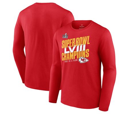 ShWk 3/11 NFL Super Bowl LVIII Champions Chiefs Long Sleeve T