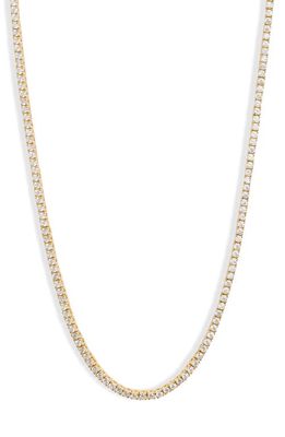 SHYMI Classic Tennis Necklace in Gold/White