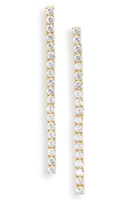 SHYMI Cubic Zirconia Drop Earrings in Gold