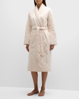 Sia Quilted Shawl-Collar Robe