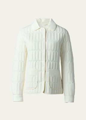 Sian Water-Resistant Vertical Quilted Jacket