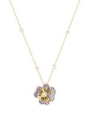 SICIS JEWELS sapphire pendant necklace - Gold