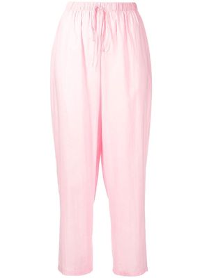 siedres Carl drawstring-waist pajama trousers - Pink