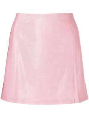 siedres Demi metallic mini skirt - Pink