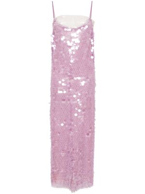 SIEDRES Kebi sequin-embellished dress - Purple
