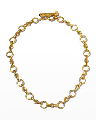 Siena Gold 19k Link Necklace, 17"L