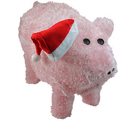 Sienna 28" Pink and Red LED Lighted Pig Outdoor Decoration