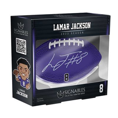 SIGNABLES Lamar Jackson Baltimore Ravens Signature Series Collectible in Purple