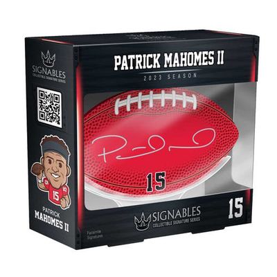 SIGNABLES Patrick Mahomes Kansas City Chiefs Signature Series Collectible in Red