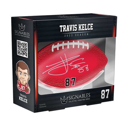 SIGNABLES Travis Kelce Kansas City Chiefs Signature Series Collectible in Red