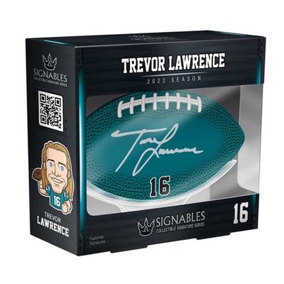 SIGNABLES Trevor Lawrence Jacksonville Jaguars Signature Series Collectible in Blue