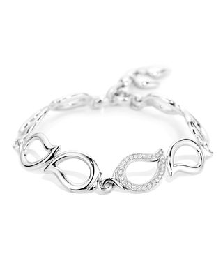 Signature 18K White Gold Diamond Bracelet