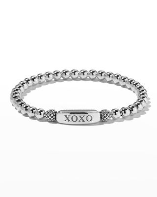 Signature Caviar XOXO Stretch Bracelet