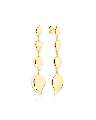 Signature Wave 18k Yellow Gold 4-Drop Earrings