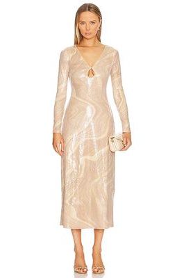 Significant Other Madalyn Maxi Dress in Beige