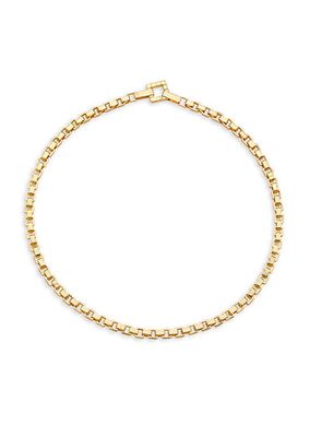 Signore 18K-Gold-Plated Chain Choker