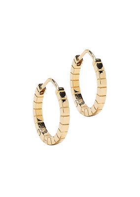 Signore 18K-Gold-Plated Medium Hoop Earrings