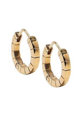 Signore Super Mini 18K-Gold-Plated Hoop Earrings