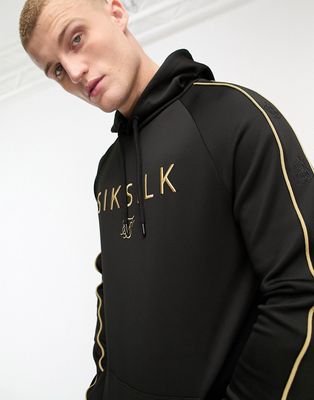 Siksilk astro overhead hoodie in black