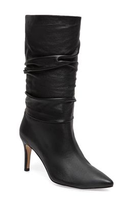 Silent D Bolla Pointed Toe Boot in Black Leather