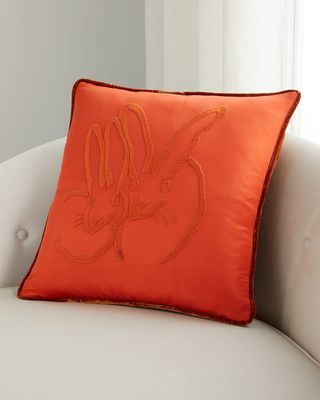 Silk & Velvet Bunny Pillow