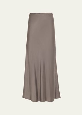 Silk Bias Maxi Skirt